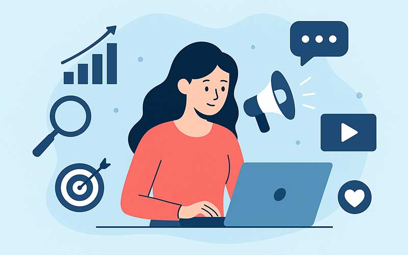 راهنمای جامع بازاریابی دیجیتال برای مبتدیان | گام‌به‌گام تا موفقیت در دنیای آنلاین